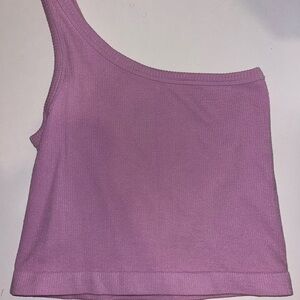 By Together Purple Asymmetrical Crop Tank Top